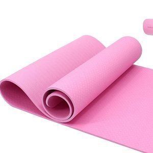 Exercise Mat Extra Thick 1/4" Non-Slip Pink